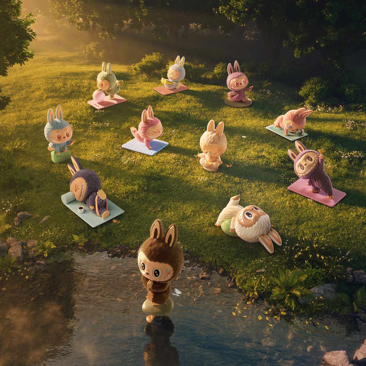 The Monsters Lazy Yoga Blind Box